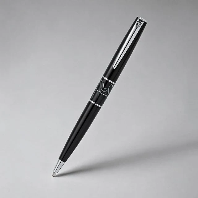 Ручка шариковая Pierre Cardin коллекция «ВЕСЫ | LIBRA». Корпус и колпачок - латунь, лак, акрил. Отделка и детали дизайна - сталь и хром. Цвет акрил.вставки - черный, корпус - черный. Упаковка В