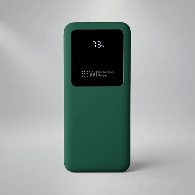 Внешний аккумулятор Kris soft touch, 10000mAh (Тёмно-зелёный)