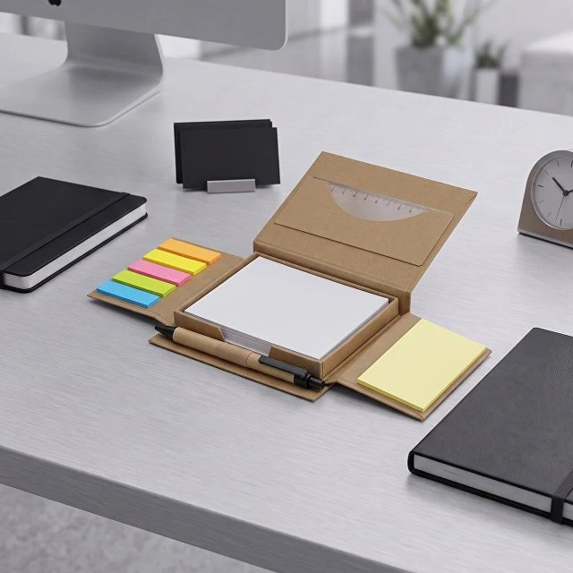 Канцелярский набор для записей "Stick box", натуральный