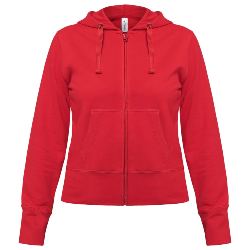 Толстовка женская Hooded Full Zip красная