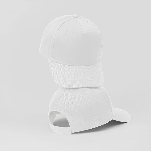 Бейсболка "Poly" 5-ти панельная 120 гр, белый