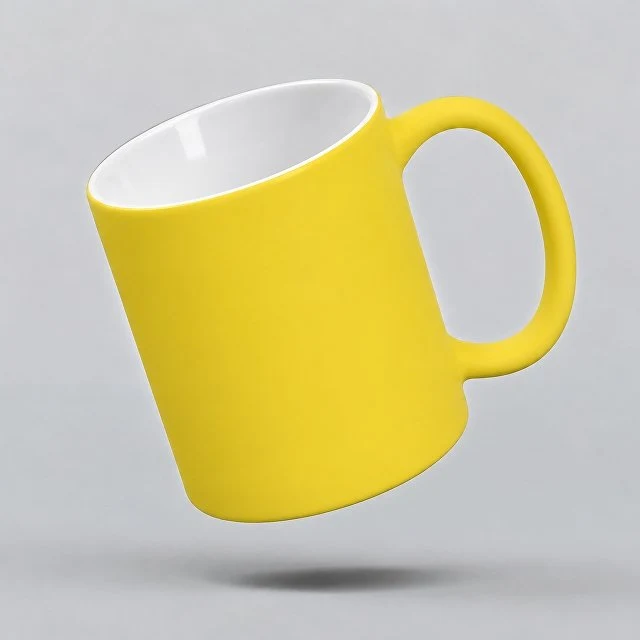 Кружка с покрытием soft-touch «Barrel of a Gum», желтый