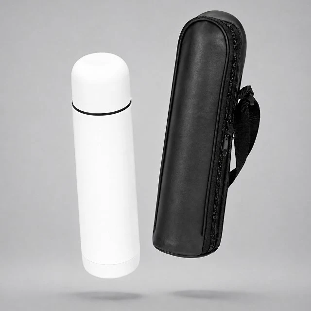 Термос «Ямал Soft Touch» с чехлом, 500мл, белый