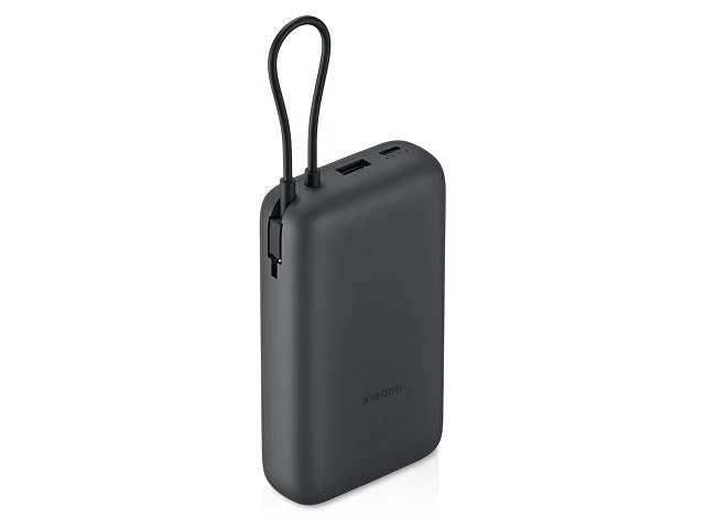 Внешний аккумулятор с встроенным кабелем Xiaomi Power Bank 20000mAh (Integrated Cable) GL Dark Gray