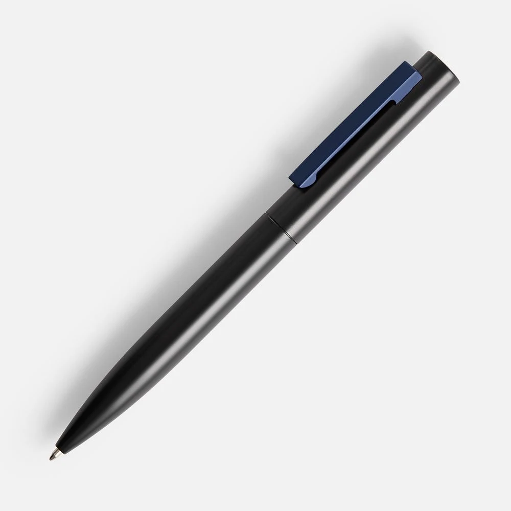 Ручка шариковая Inkolor, черная с темно-синим