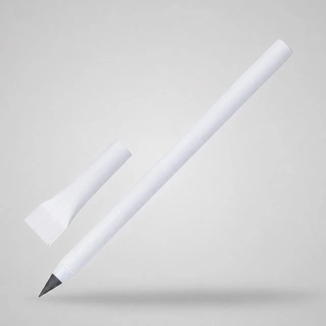 Вечный карандаш из переработанной бумаги "Recycled pencil", белый