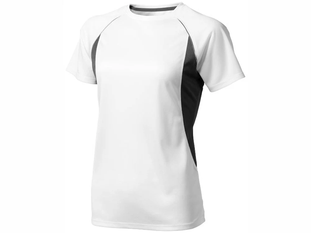 Футболка "Quebec Cool Fit" женская, белый, белый/серый антрацит