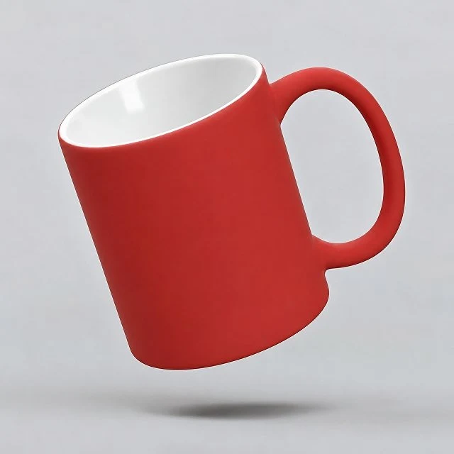 Кружка с покрытием soft-touch «Barrel of a Gum», красный (Р)