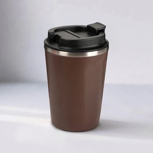 Термокружка CAFe COMPACT, 380 мл, коричневый