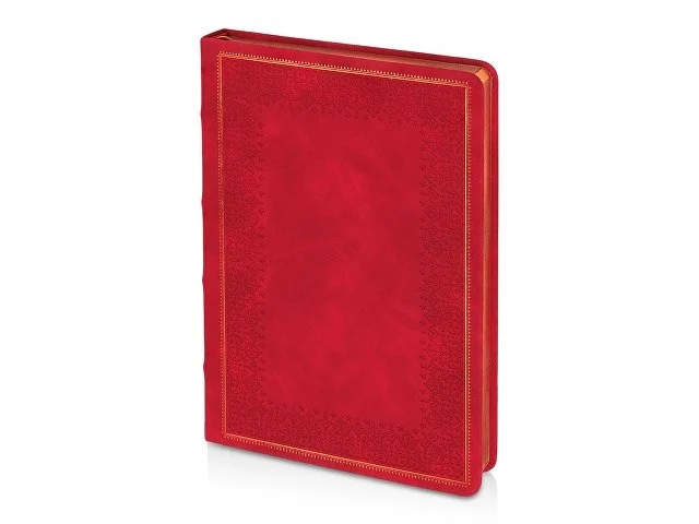 Ежедневник недатированный А5 "Royal", красный с бронзовым срезом