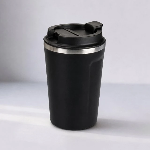 Термокружка CAFe COMPACT, 380 мл, черный