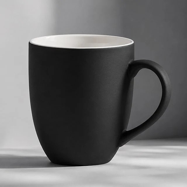 Кружка с покрытием soft-touch C1, черный