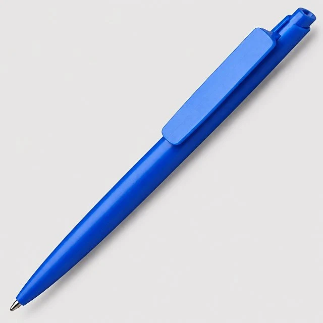 Пластиковая шариковая ручка "Клик", синяя