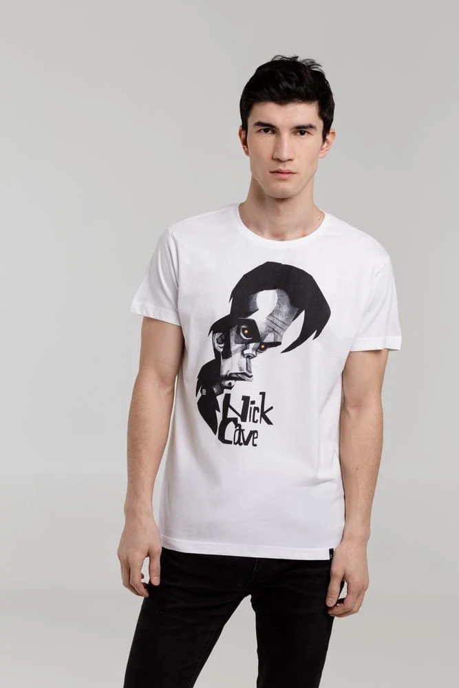 Футболка «Меламед. Nick Cave», белая