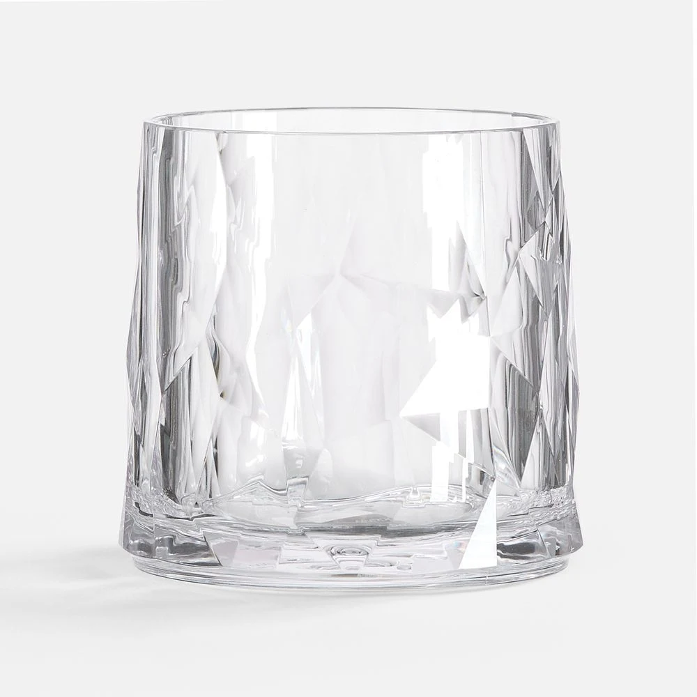 Стакан небьющийся Sate Crystal, вращающийся, прозрачный