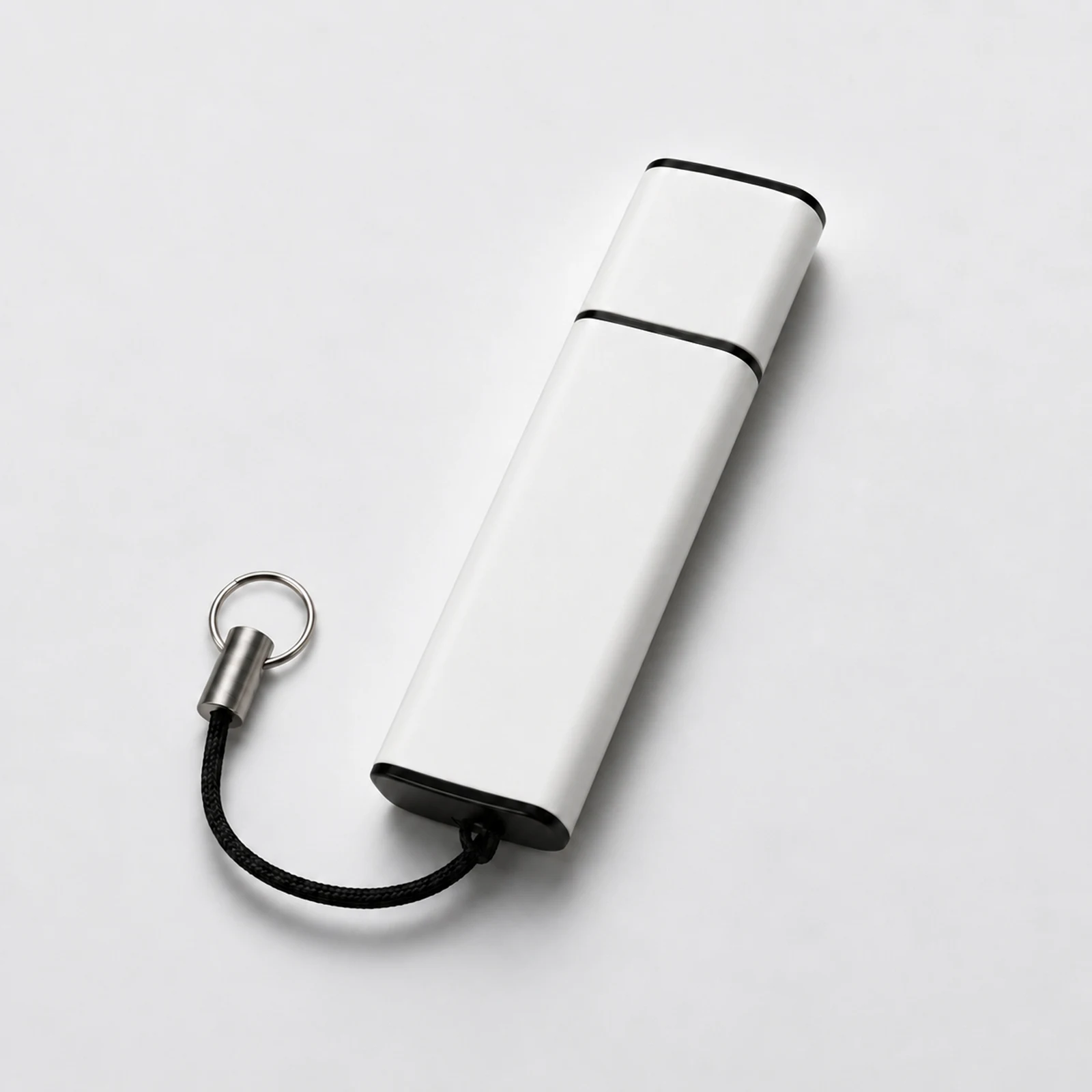 Флеш-карта USB 2.0 16 Gb металлическая с колпачком "Borgir", белый