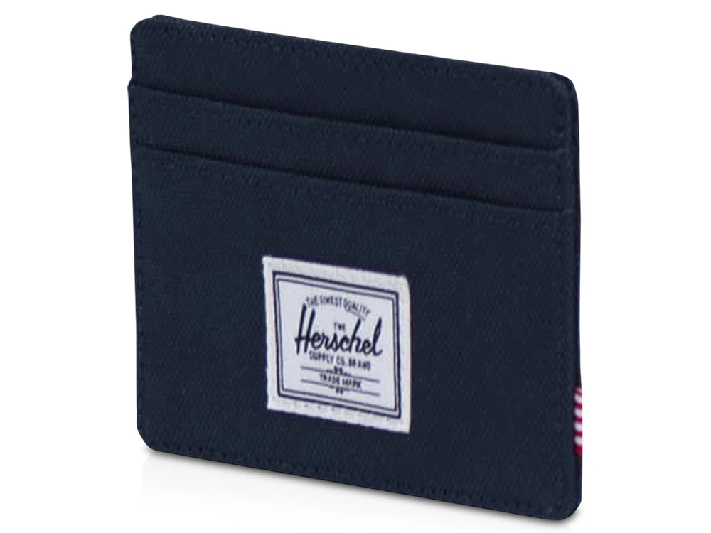Herschel Charlie держатель для карт с RFID-защитой из переработанного материала - темно - синий navy
