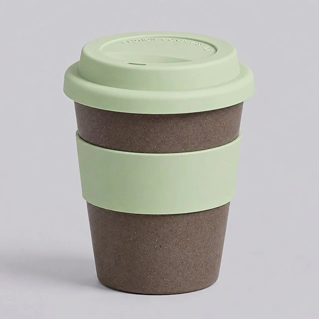 Стакан с силиконовой крышкой "Cafe", olive