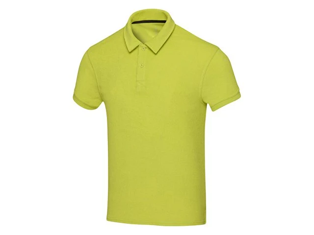 Рубашка поло унисекс "Akoya" из переработанного махрового материала - Лайм, лаймовый