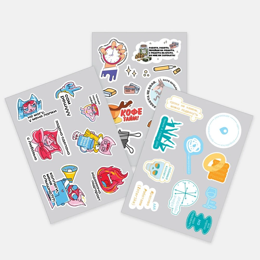 Наклейки ПВХ Sticker Pack на заказ, M