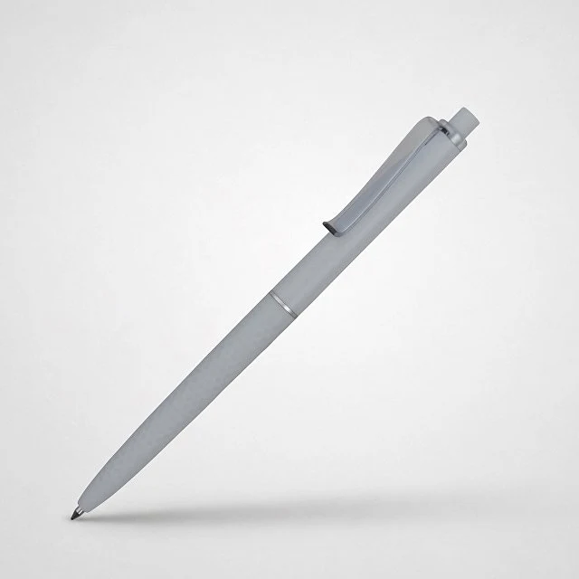 Ручка пластиковая soft-touch шариковая «Plane», серый