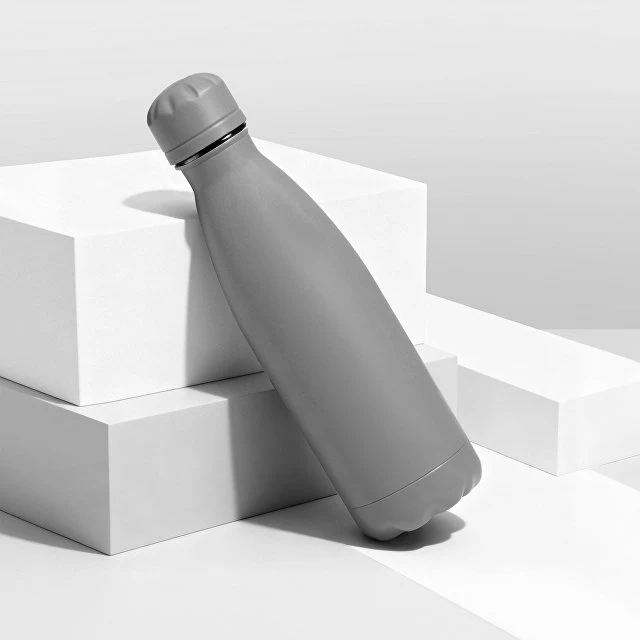 Вакуумная термобутылка "Vacuum bottle C1", soft touch, 500 мл, серый
