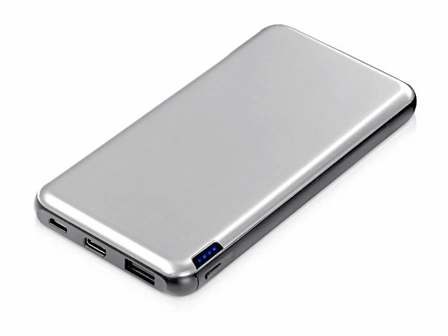 Внешний аккумулятор «Forge» v.2, металл, 10000mah, серебристый