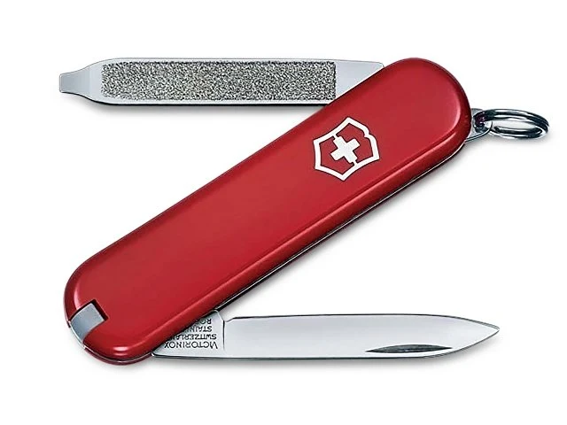 Нож-брелок VICTORINOX Escort, 58 мм, 6 функций, красный