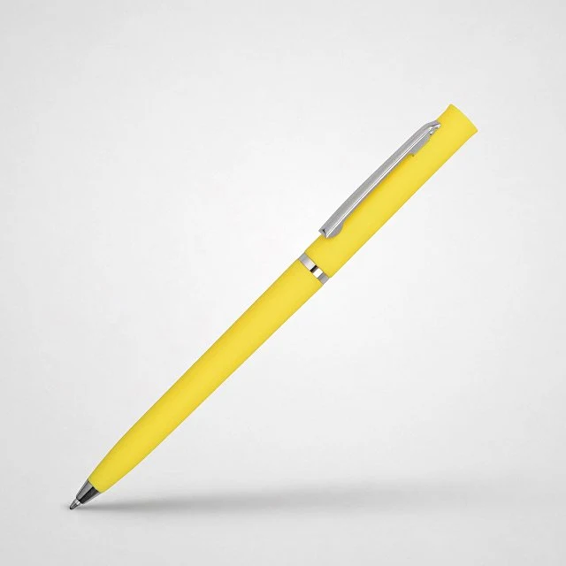 Ручка шариковая "Navi" soft-touch, желтый