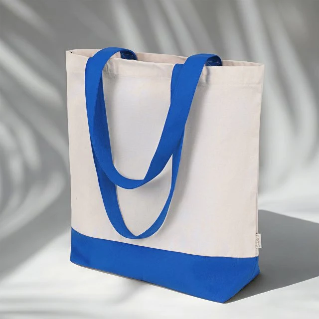 Сумка для шоппинга Cotton из переработанного хлопка 280 г, синий