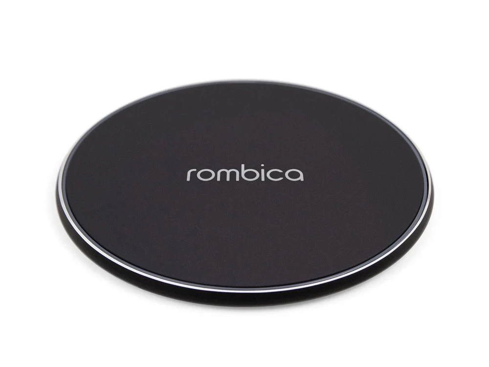 Беспроводное зарядное устройство Rombica  «NEO Core Quick» c быстрой зарядкой, черный (с лого) (Р)