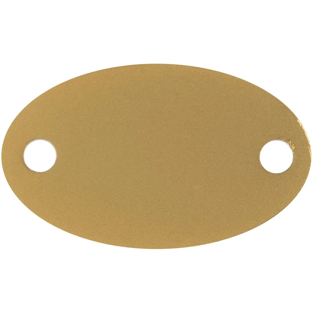 Шильдик металлический Alfa Oval, золотистый