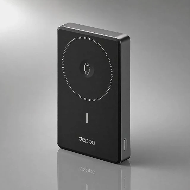 Внешний АКБ NRG Watch 10000 мА-ч, 15Вт, MageSafe, серый, Deppa