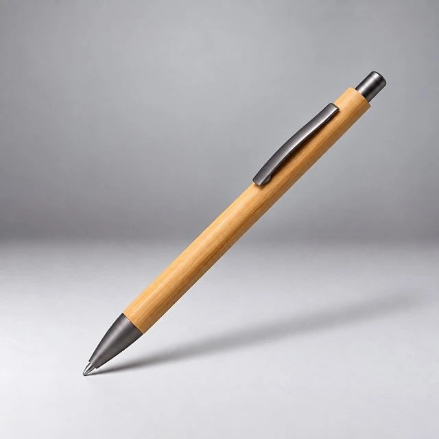 Ручка бамбуковая шариковая "Tender Bamboo", темно-серый
