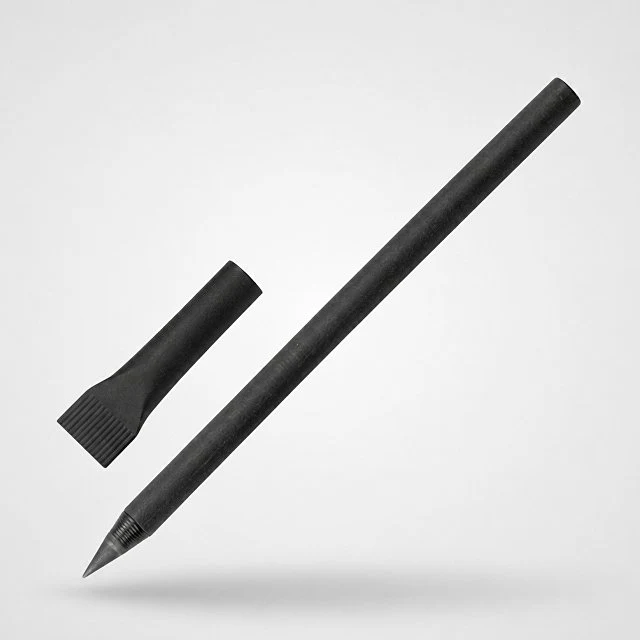 Вечный карандаш из переработанной бумаги "Recycled pencil", черный