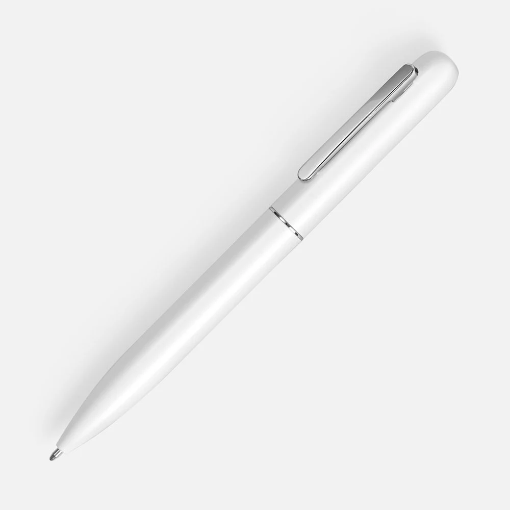 Ручка шариковая Scribo, матовая белая