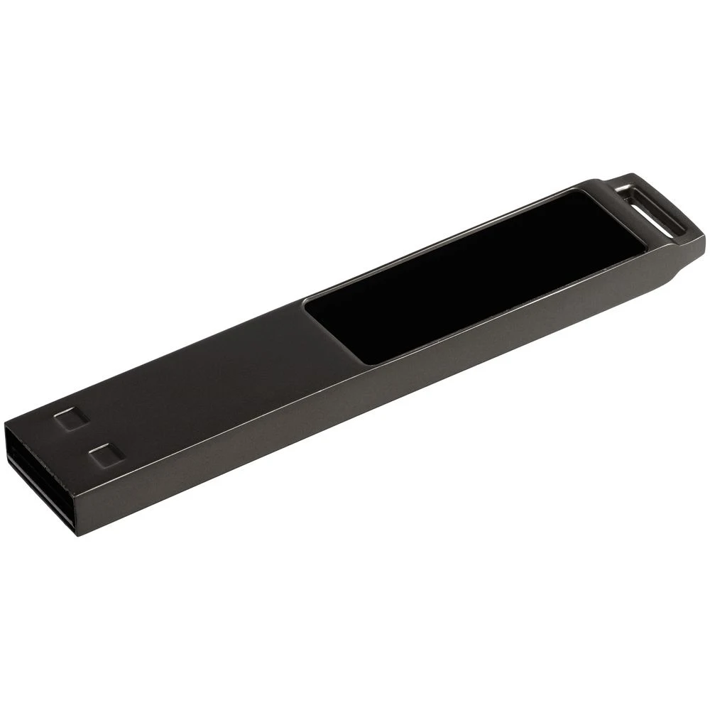 Флешка с подсветкой логотипа markBright Black