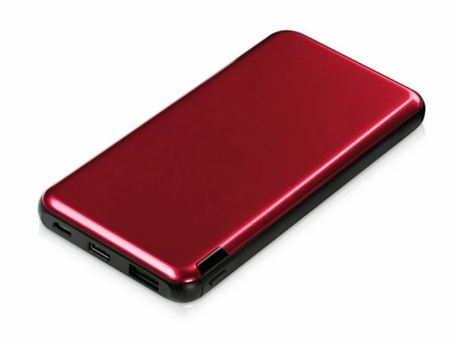 Внешний аккумулятор «Forge» v.2, металл, 10000mah, красный