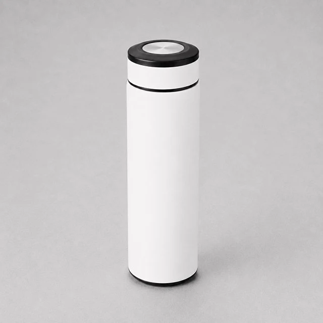 Вакуумный термос "Vacuum Flask C1", soft touch, 420мл, белый