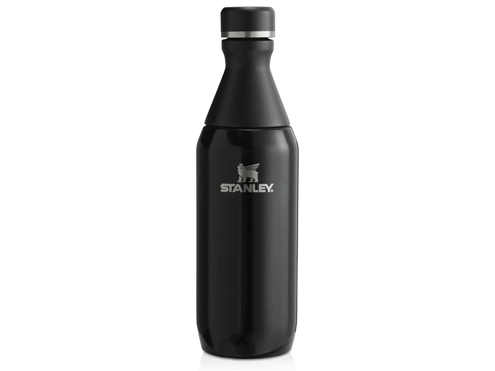 Бутылка для воды Stanley All Day Slim объемом 350 мл - черный глянцевый