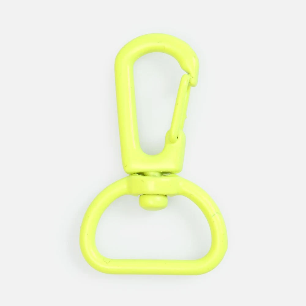 Застежка-карабин Snap Hook, M, желтый неон
