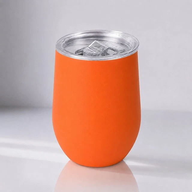 Термокружка Sense Gum, soft-touch, непротекаемая крышка, 370мл, оранжевый (P)