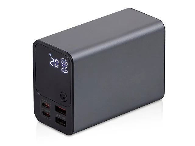 Внешний аккумулятор для ноутбуков «EpIQ», 100 Вт, 30000 mAh, темно-серый