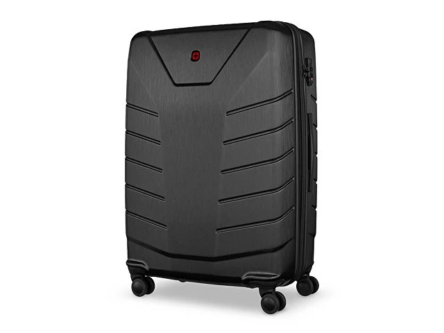 Чемодан WENGER Pegasus, черный, поликарбонат+АБС-пластик, большой, 52х76х30 см, 99 л.