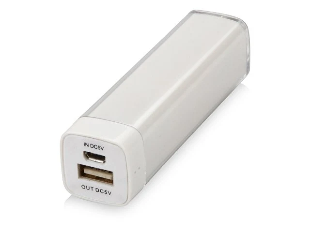 Портативное зарядное устройство "Ангра", 2200 mAh, белый