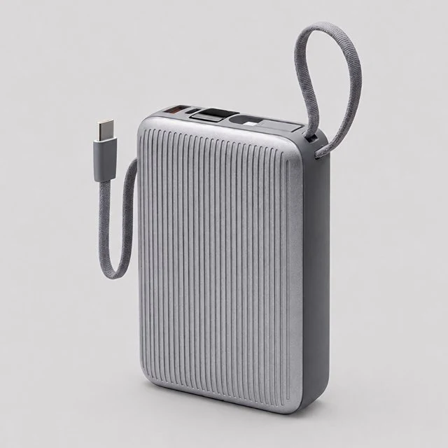 Внешний АКБ NRG Turbo Cable 20000 mAh, 22,5Вт, графит, Deppa