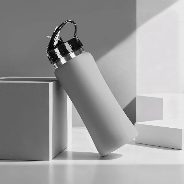 Бутылка для воды "Bottle C1", сталь, soft touch, 600 мл, серый