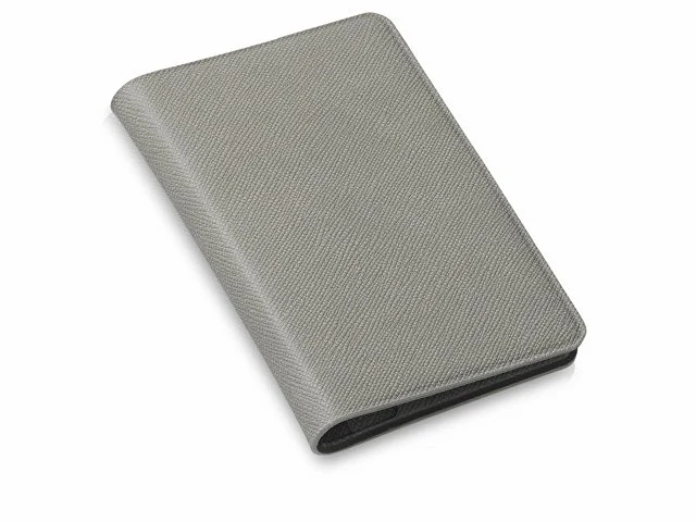 Футляр-книжка на 4-е карты с RFID "Фэйвор (Favor)", серый