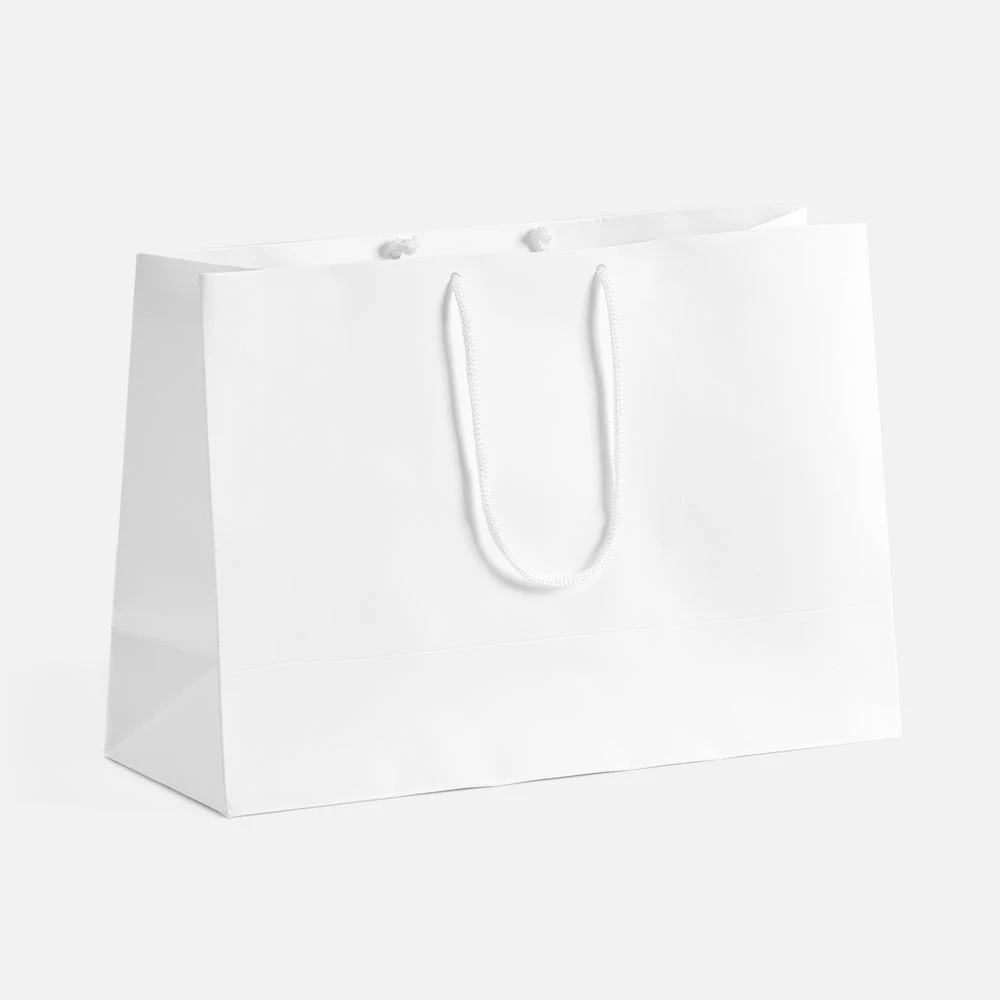 Пакет бумажный с ламинацией Lami Tote M, белый