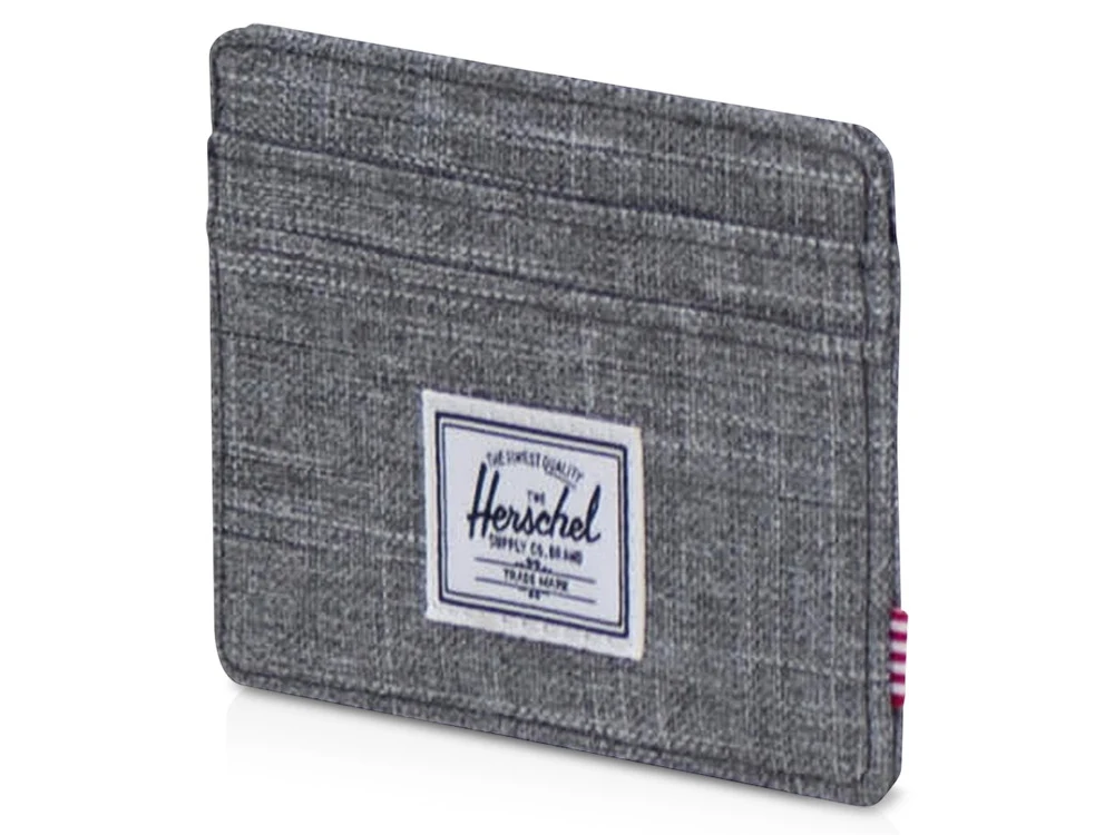 Herschel Charlie держатель для карт с RFID-защитой из переработанного материала - Серый яркий